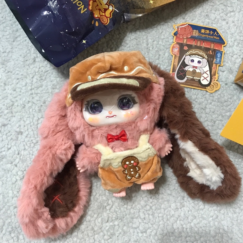 Noli Yummy Log Vinyl Face Plush Pendant Blind Box - Gingerbread Man